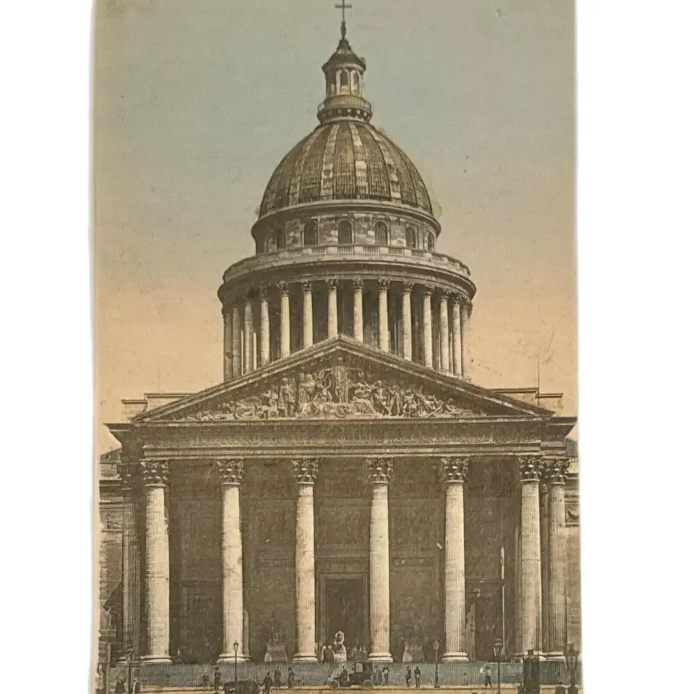 Atq Early 1900s Litho Postcard Carte Postale No 41 Paris FR The Pantheon EUC See